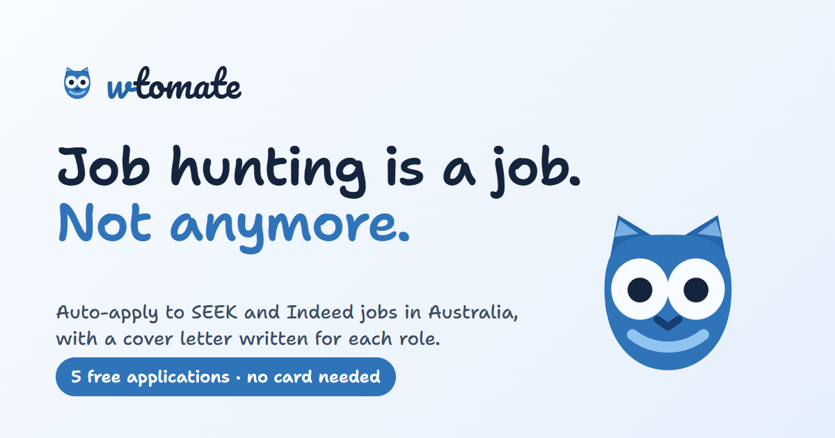 Owtomate: less time on application forms for Australian job seekers